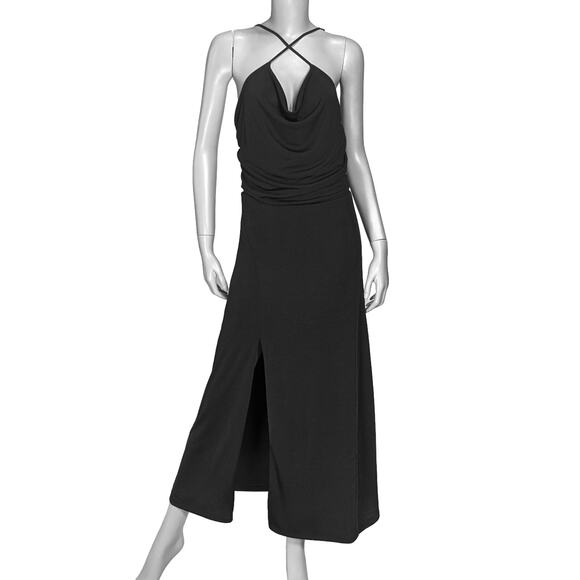 Jason Wu Black Sleeveless Maxi Dress with Slit - Picture 4 of 12